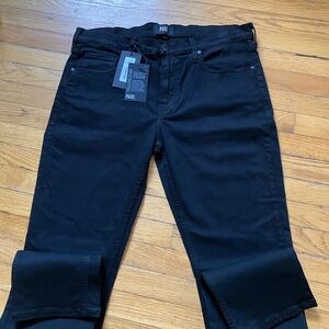 Men’s Paige Lennox black shadow jeans Sz 34 slim fit